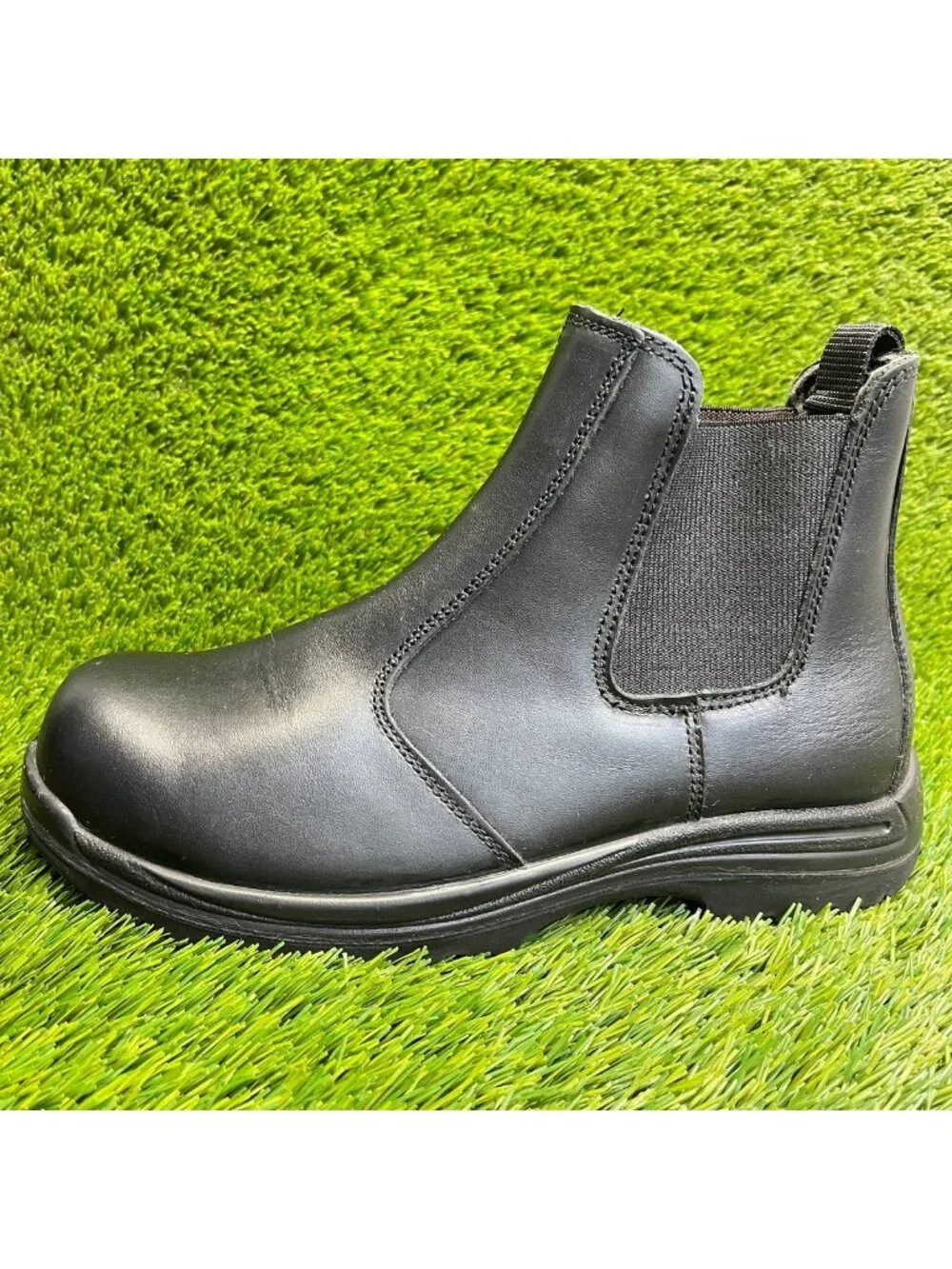 Avenger Foreman Mens Size 10.5E Black Composite Safety Toe Chelsea Work Boots